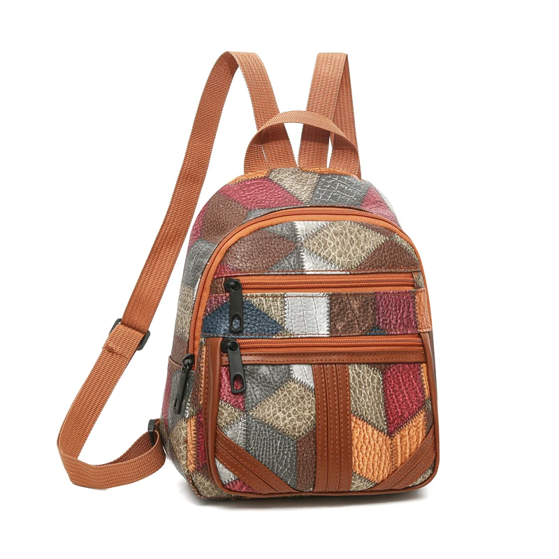 Stilvoller Damen-Patchwork-Ruc – Fashion Backpack Women Bewertung und Preis