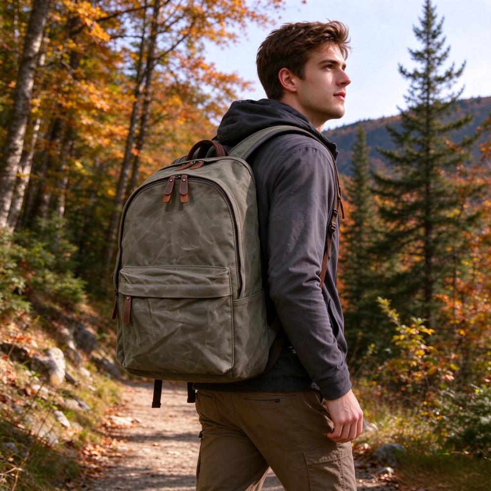 Vintage-Rucksack aus gewachste – Canvas Backpack Casual Bewertung und Preis